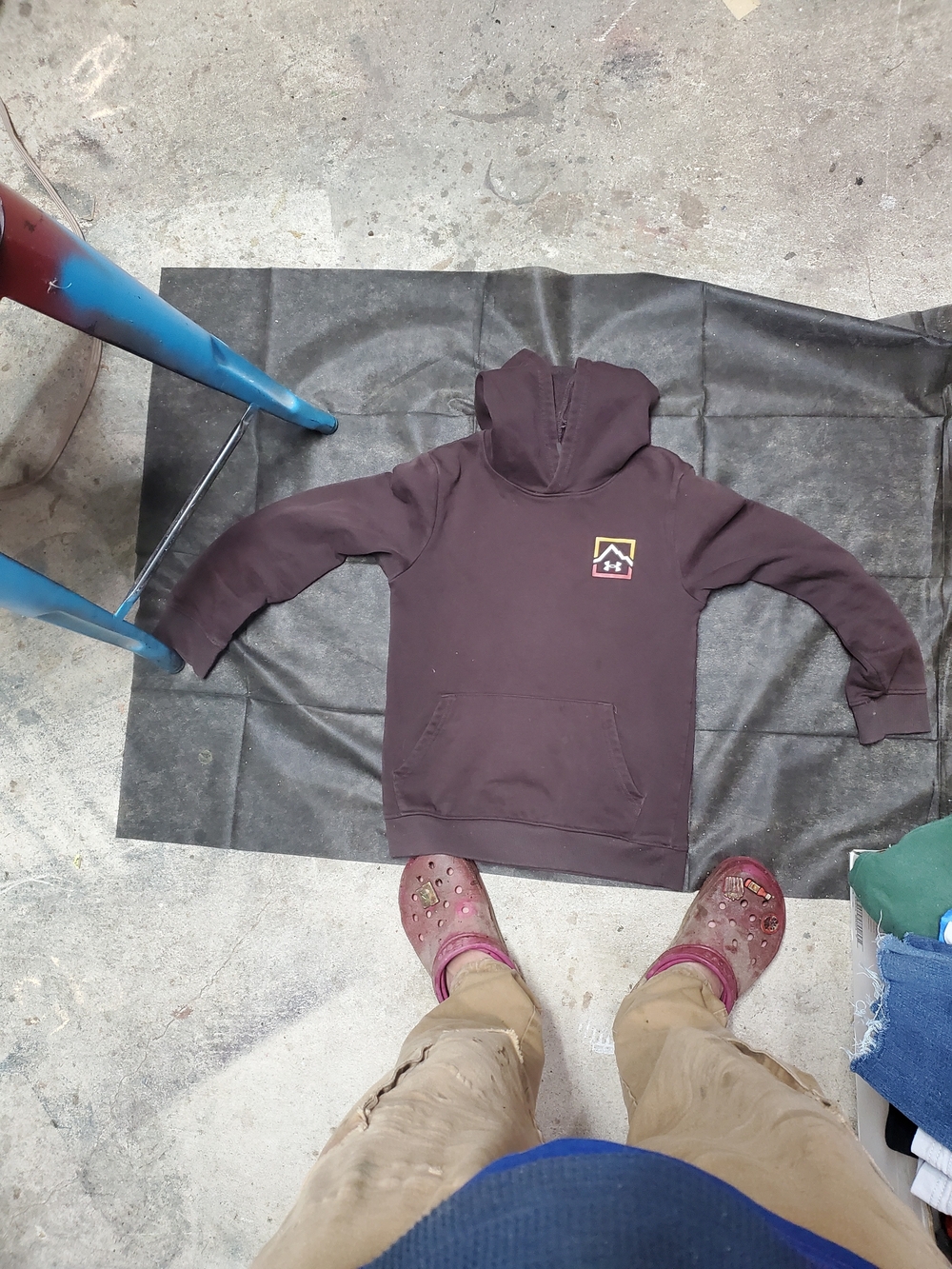 Under Armour Kids Dark Brown Turtleneck Pullover Sweatshirt